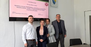 HARUN AHMETOVIĆ ODBRANIO ZAVRŠNI RAD PRVOG CIKLUSA STUDIJA NA STUDIJSKOM ODSJEKU HEMIJSKO INŽENJERSTVO I TEHNOLOGIJA